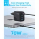 Зарядний пристрій Anker 3xUSB-C PD3.0 + 1xUSB 70W black (A121CG11) ANKER A121CG11 1068286 - зображення 2