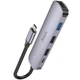 Переходник HUB Hoco HB27 10-Port (Type-C to HDTV+USB3.0+PD+2xUSB2.0) Metal gray - изображение 5