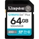 Карта памяти Kingston 64GB SDXC сlass 10 UHS-I U3 V30 Canvas Go Plus G4 (SDG4/64GB) - изображение 1