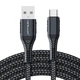 Кабель USB - Type-C 3A 60W 2м для смартфонов, планшетов и ноутбуков Black - изображение 1