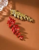 Урочиста біжутерія довгі сережки jewelry Червоні - зображення 5