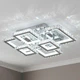 LED люстра потолочная с пультом 272W на 6 квадратов с хрустальными вставками 3000-6500К хромовая Svet SY-1604 CR DIMMER - изображение 1