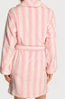 Халат Victoria's Secret Iconic Stripe флісовий смужка крила класичний плюшевий Short Cozy Robe M/L - изображение 2