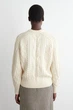 Джемпер жіночий COS cable-knit wool-cashmere jumper 1304888001 M Кремовий - изображение 4
