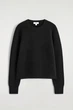 Джемпер жіночий COS merino wool crew-neck jumper 1302149002 М Чорний - изображение 6