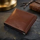 Чоловічий місткий затиск для грошей GRANDE PELLE 11522 Коричневий - зображення 3
