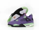 Кроссовки женские и мужские Ni Air Jord 4 Retro Canyon Purple / Най аир Джорд 4 фиолетовые высокие 40 - изображение 6
