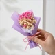 Міні-букет із сухоцвітів Гіпсофіла А14 FlowerS декор для дому, авто, офісу (R051792) - зображення 2