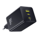 Зарядний пристрій Baseus EnerFill FE11 Fast Charger 2xType-C 1xUSB 100W 3A EU Cosmic Black (P10182102123-00) - зображення 1