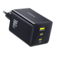 Зарядний пристрій Baseus EnerFill FE11 Fast Charger 2xType-C 1xUSB 100W 3A EU Cosmic Black (P10182102123-00) - зображення 8