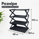 Чотириярусна полиця для взуття X-Type 42×18,5×49,5 см IX-black - зображення 3