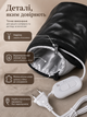 Електрична шкіряна термошапка Wenan "Leather Black Thermal Cap" сушуар шапка для масок, фарбування, ламінування, салонних процедур для догляду та лікування волосся вдома, 2 режими від 45 до 60 градусів, колір чорний зі шкірозамінника (220В / Євровилка) - зображення 4