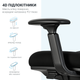 Кресло компьютерное офисное эргономичное OfficePro FlexCore ОС120B Black - изображение 14