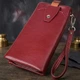 Кожаный женский кошелек-клатч с отделением под телефон ST Leather 23102 Бордовый - изображение 4