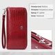 Фактурний клатч на два відділення з лакованої натуральної шкіри ST Leather 22692 Червоний - зображення 3
