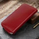 Стильный кожаный женский кошелек на молнии GRANDE PELLE 11563 Красный - изображение 4