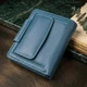 Красивое кожаное портмоне с монетницей снаружи для стильных женщин ST Leather 19457 Бирюзовый - изображение 4