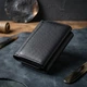 Красиве жіноче портмоне з монетницею з натуральної шкіри ST Leather 22728 Чорний - зображення 4