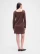 Платье короткое осеннее женское GAP 607763317 2XL Коричневое (1161694266) - изображение 5