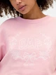 Світшот на флісі жіночий GAP 785085362 2XL Рожевий (1161776605) - зображення 4