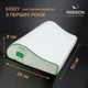 Подушка ортопедична №7077 Elite Green nature Julia KIDDY 50*29*5/8 см 500*290*50 - зображення 1