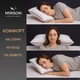 Подушка ортопедична (стружка Memory) №4010 Noble stripe Royal Pearl Women 59*43*10 см 590*430*100 Classic - зображення 5