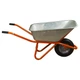 Тачка строительная одноколесная 90л 200кг колесо 15" (из 5-х ЧАСТЕЙ) FLORA (5056464) 4490598 - изображение 6