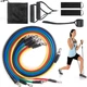 Еспандер гума для зарядок exercise pipe, еспандер гумовий джгут вправи, Фітнес гумки 5 в 1 - изображение 4