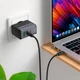Зарядний пристрій Hoco USB/2xType-C PD 70W Black (CS75A) - зображення 6