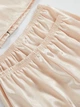 Женская пижама атласная бежевого цвета (набор 3 в 1) XL 0000943 - изображение 5