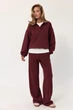 Штани джогери з лого SP010 2602574827510 L/XL Бургунді - изображение 7