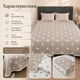 Муслиновый плед-покрывало Mallory Home 3-слойный двусторонний 200×230 см бежевый горошек - изображение 2