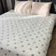 Муслиновый плед-покрывало Mallory Home 3-слойный двусторонний 200×230 см серый горошек - изображение 7