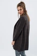 Пальто жіноче демісезонне X-Woyz -31018-29 58321 ONE SIZE графіт - зображення 5