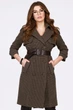 Пальто жіноче з рукавом 3/4 X-Woyz PL-8831-26 58309 XS коричневий - изображение 2