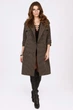 Пальто жіноче з рукавом 3/4 X-Woyz PL-8831-26 58309 XS коричневий - изображение 5
