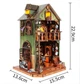 Бук Нук Бібліотека Сов Book Nook Owl Library DIY XY-B04 - изображение 9