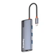 Порт-реплікатор ColorWay Docking Station USB-C 6-в-1 Type C PD 100W/USB3.0х3/HDMI 4К/RJ45 (CW-HUB02) - зображення 3