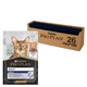 Влажный корм для кошек Purina Pro Plan Adult Indoor Nutrisavour Кусочки с лососем 26х85г - изображение 1