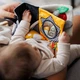 Дитяча розвивальна контрастна сенсорна м’яка книжечка іграшка з дзеркалом і прорізувачем Mouse від народження BabyOno 1679 - зображення 5