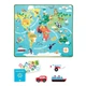 Великий ігровий килимок для дітей Melissa & Doug Мапа світу з 3 дерев'яними транспортами 100×92 см MD5194 - зображення 5