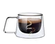 Стеклянная кофейная чашка с двойным дном Kaktus Coffee прозрачный 180 мл - изображение 5