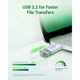 USB флеш накопитель Acer 32GB UP300 Silver USB 3.2/Type-C (BL.9BWWA.588) - изображение 7