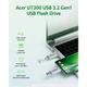 USB флеш накопитель Acer 32GB UP300 Silver USB 3.2/Type-C (BL.9BWWA.588) - изображение 8