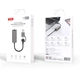 Адаптер USB-C + USB A to RJ45 Ethernet 100Mbps XO (HUB018.black) - зображення 6