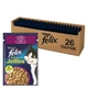 Вологий корм для котів Purina Felix Sensations Jellies з качкою та шпинатом у желе (26х85г) - зображення 1