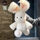 Бегающая игрушка Кролик 40 см, мягкая игрушка белый зайчик с имитацией бега, плюшевый бегущий кроль с длинными ушами Rab40 - изображение 2