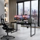 Стіл комп’ютерний Loft 140×70 см із масиву сосни з кабель-менеджментом, Венге (817547332) - зображення 1
