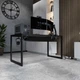 Стіл комп’ютерний Loft 140×70 см із масиву сосни з кабель-менеджментом, Венге (817547332) - зображення 5