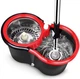 Швабра с ведром и автоматической отжимом Spin Mop 360 10 л Черная - изображение 3